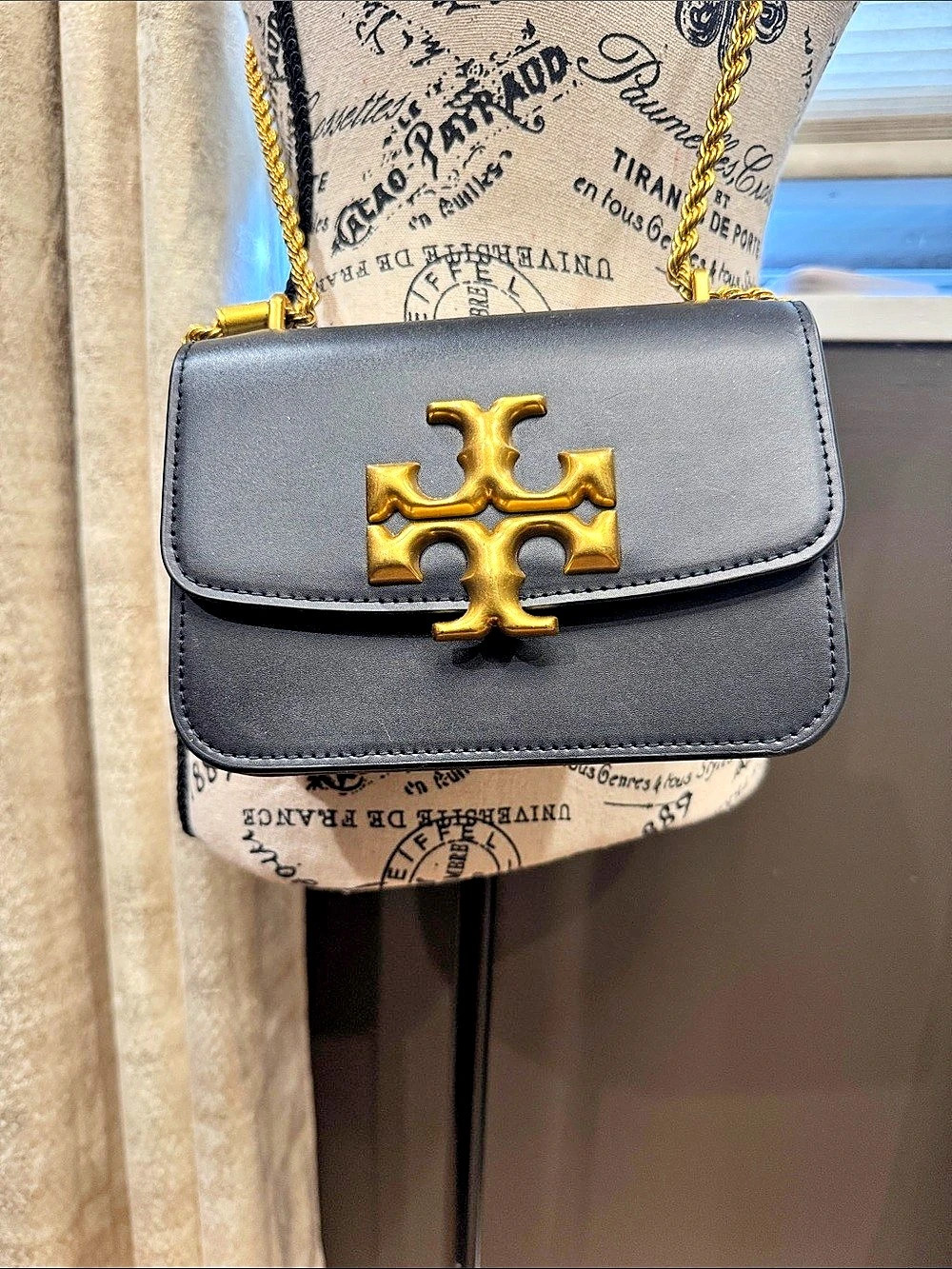 Tory Burch Eleanor Small Convertible Shoulder Bag Black Crossbody Bag